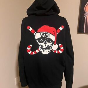Vans Santa Skull Christmas Sweatshirt Size Adult Small